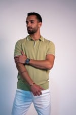 Open Collar Polo T-Shirt